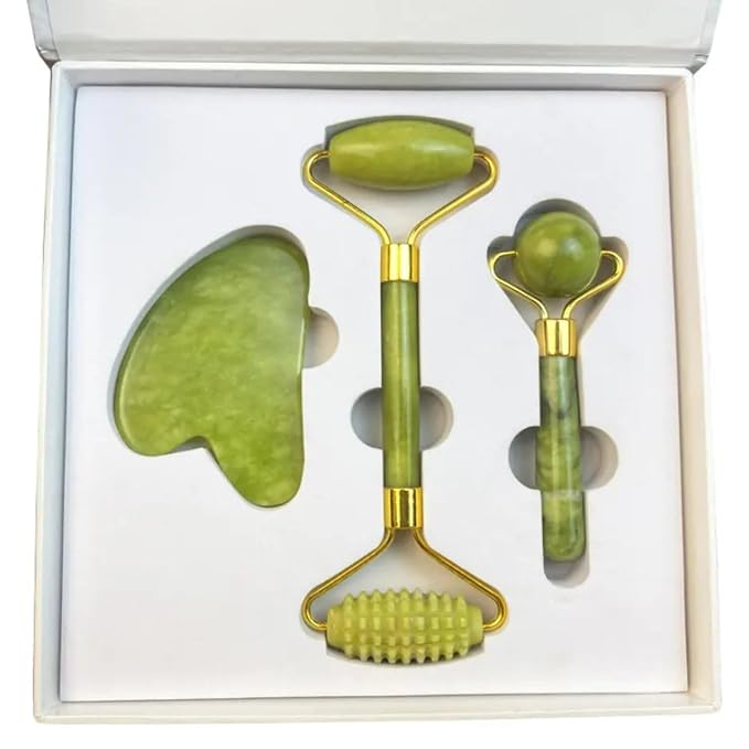 UNIVAIL™ Natural Jade Gua Sha Face Roller
