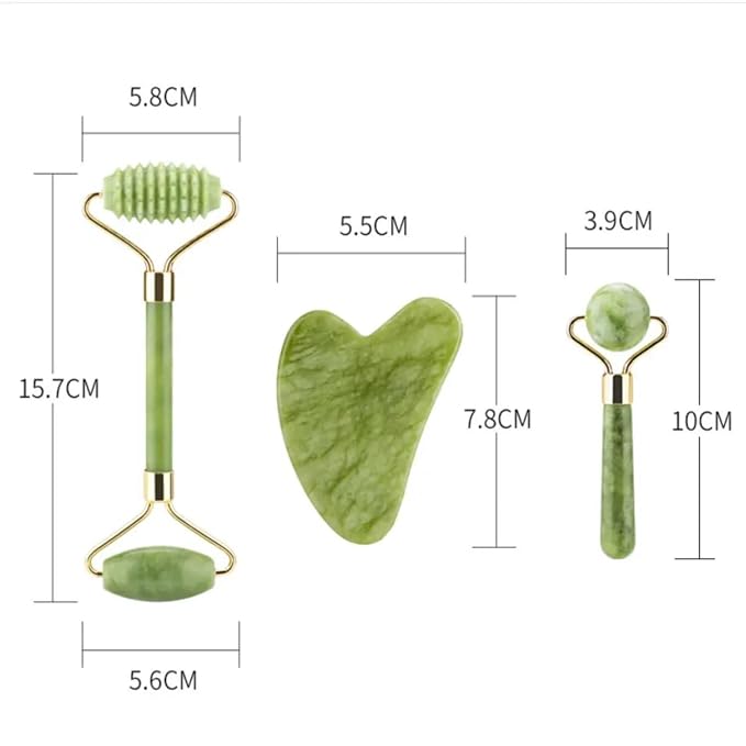 UNIVAIL™ Natural Jade Gua Sha Face Roller