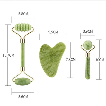 UNIVAIL™ Natural Jade Gua Sha Face Roller