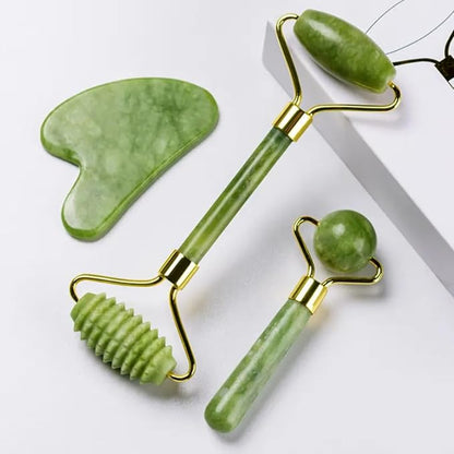 UNIVAIL™ Natural Jade Gua Sha Face Roller
